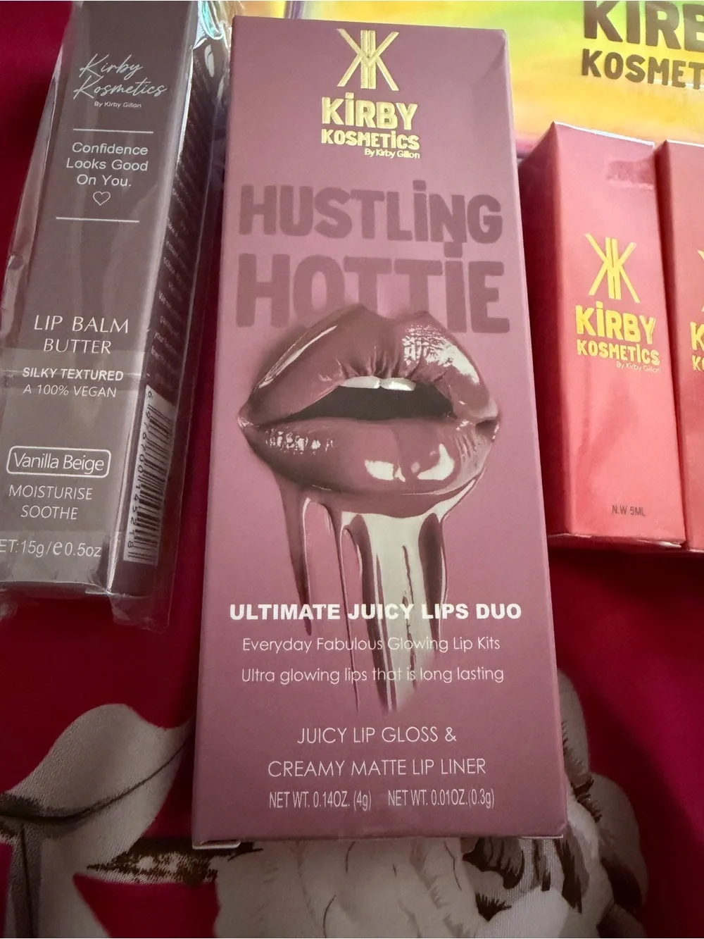 Pink Lip Duo with Holographic Pouch
